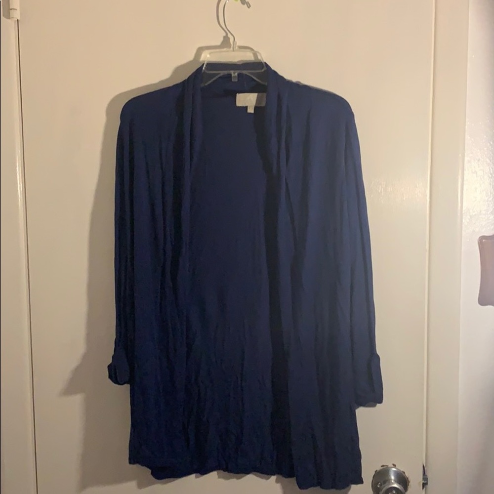 Blue cardigan
